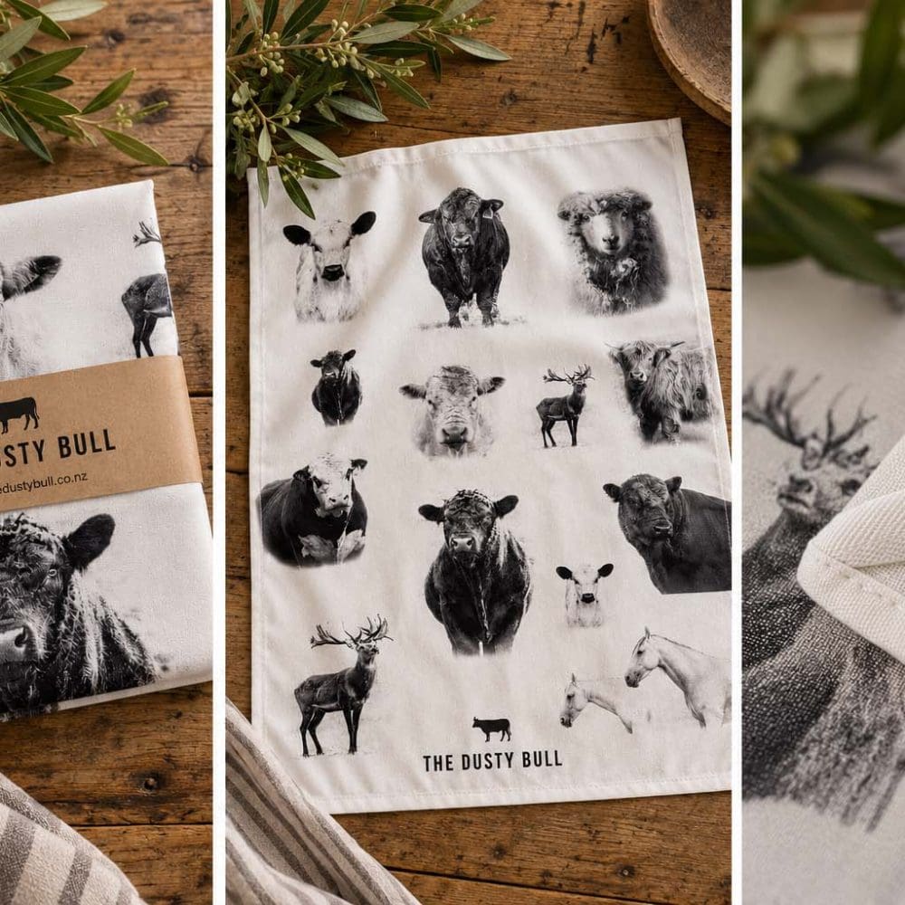Tea Towel The Dusty Bull (pre order)